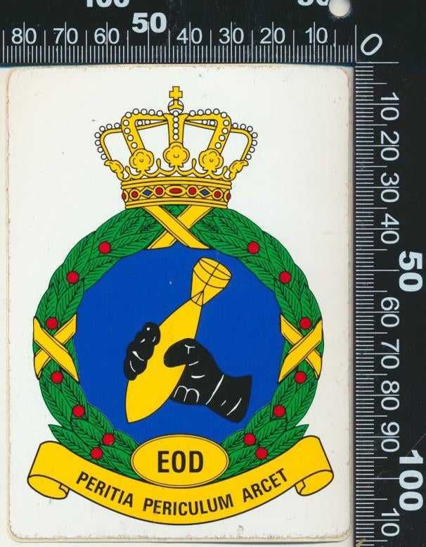 Sticker: Koninklijke Landmacht - EOD (3), Ophalen of Verzenden, Zo goed als nieuw, Bedrijf of Vereniging