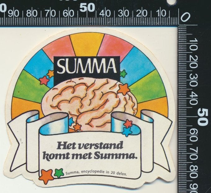 Sticker: Summa - Het verstand komt met Summa, Verzenden, Zo goed als nieuw, Bedrijf of Vereniging