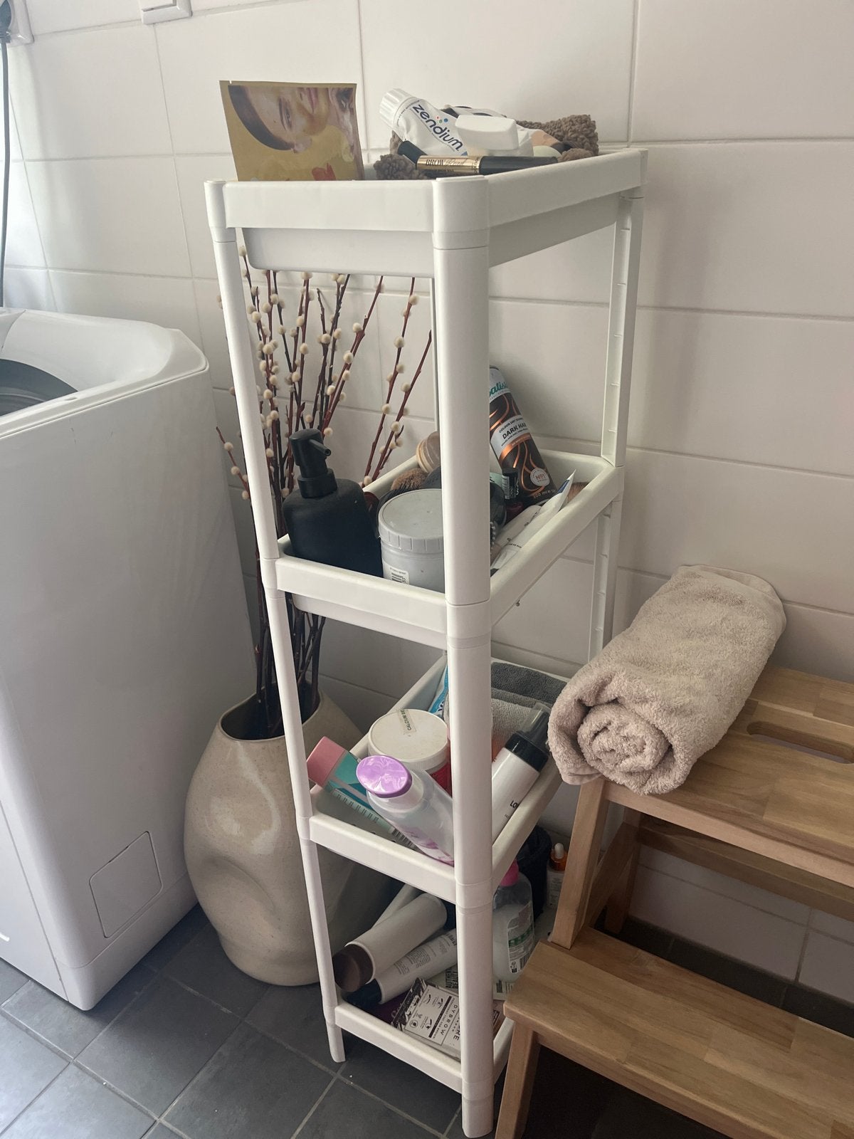Wit IKEA kastje - Ideaal voor badkamer of berging, Ophalen, Gebruikt