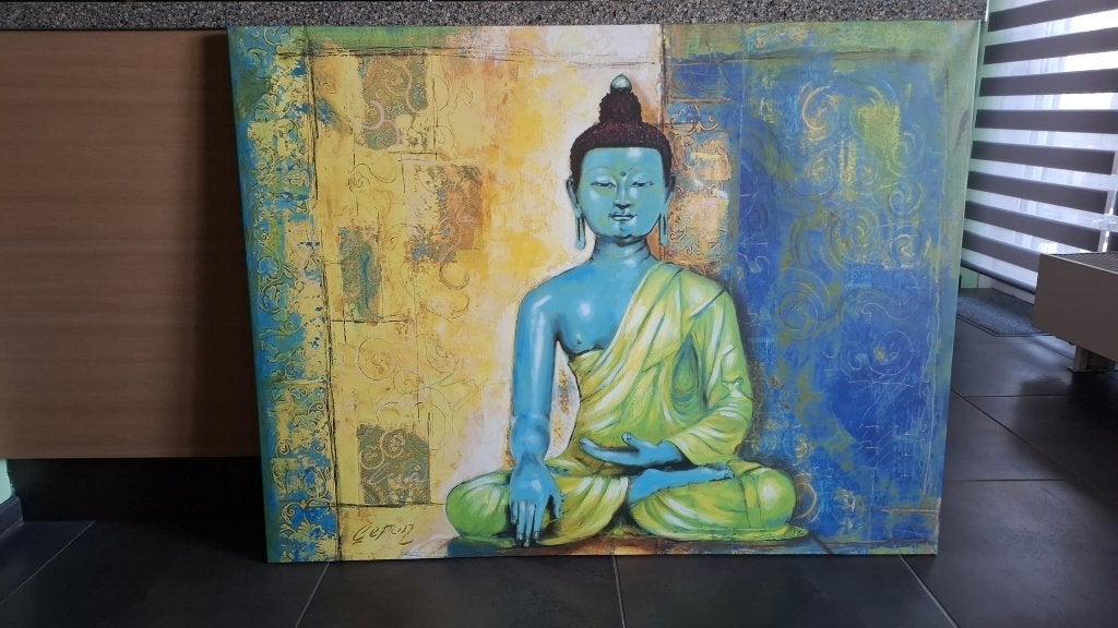 Boeddha schilderij NIEUWSTAAT, Huis en Inrichting, Woonaccessoires | Schilderijen, Tekeningen en Foto's, Ophalen, Zo goed als nieuw