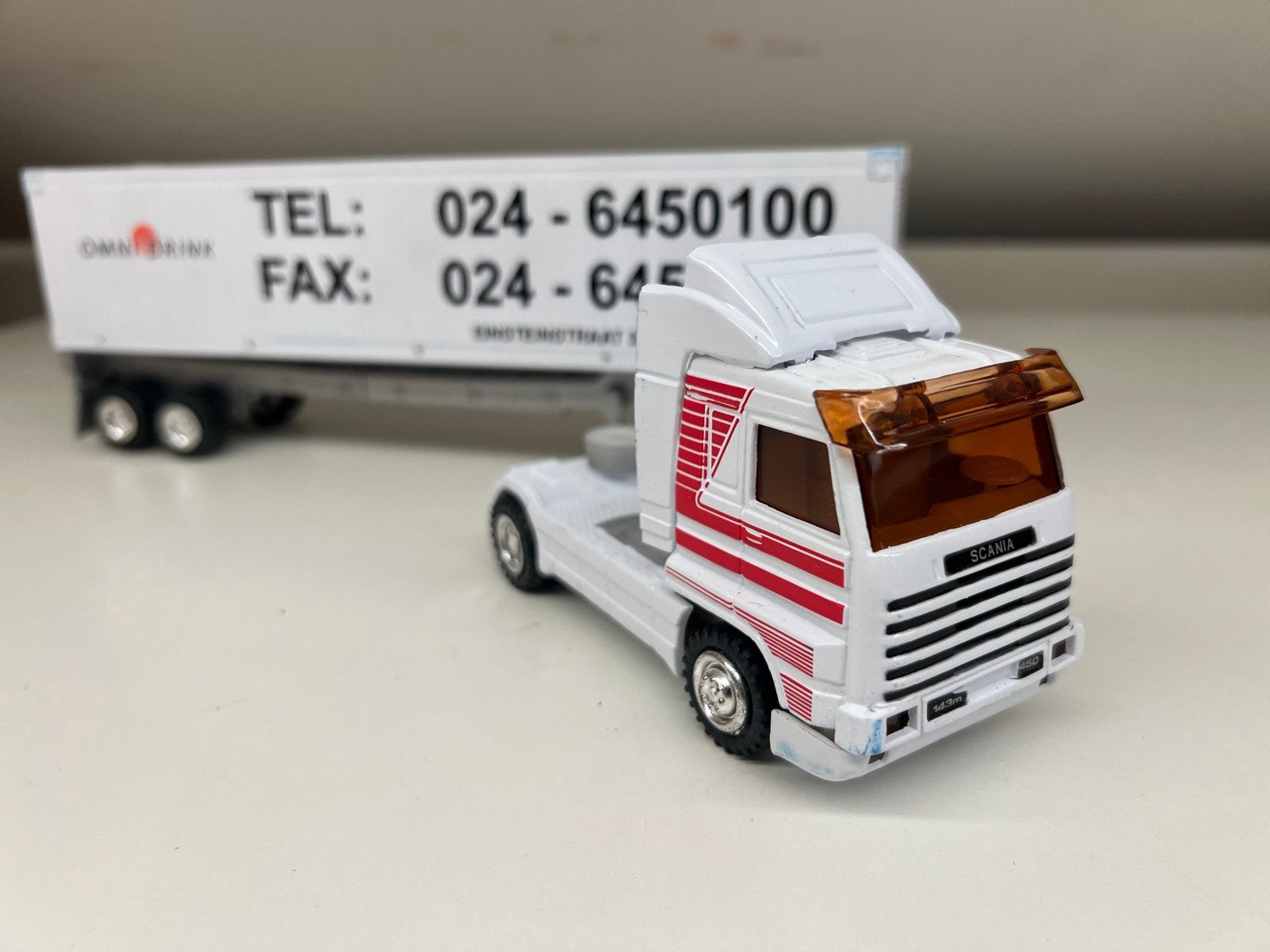 Scania 143M vrachtwagen met oplegger - Omni Drink, Ophalen of Verzenden, Nieuw