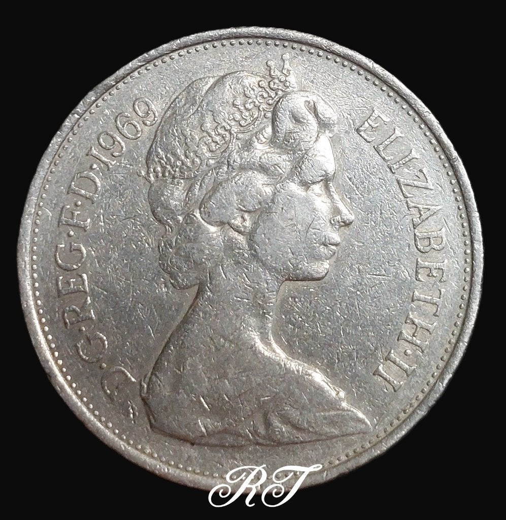 Te koop Tien new pence U.K munt uit 1969., Ophalen of Verzenden, Overige landen, Losse munt