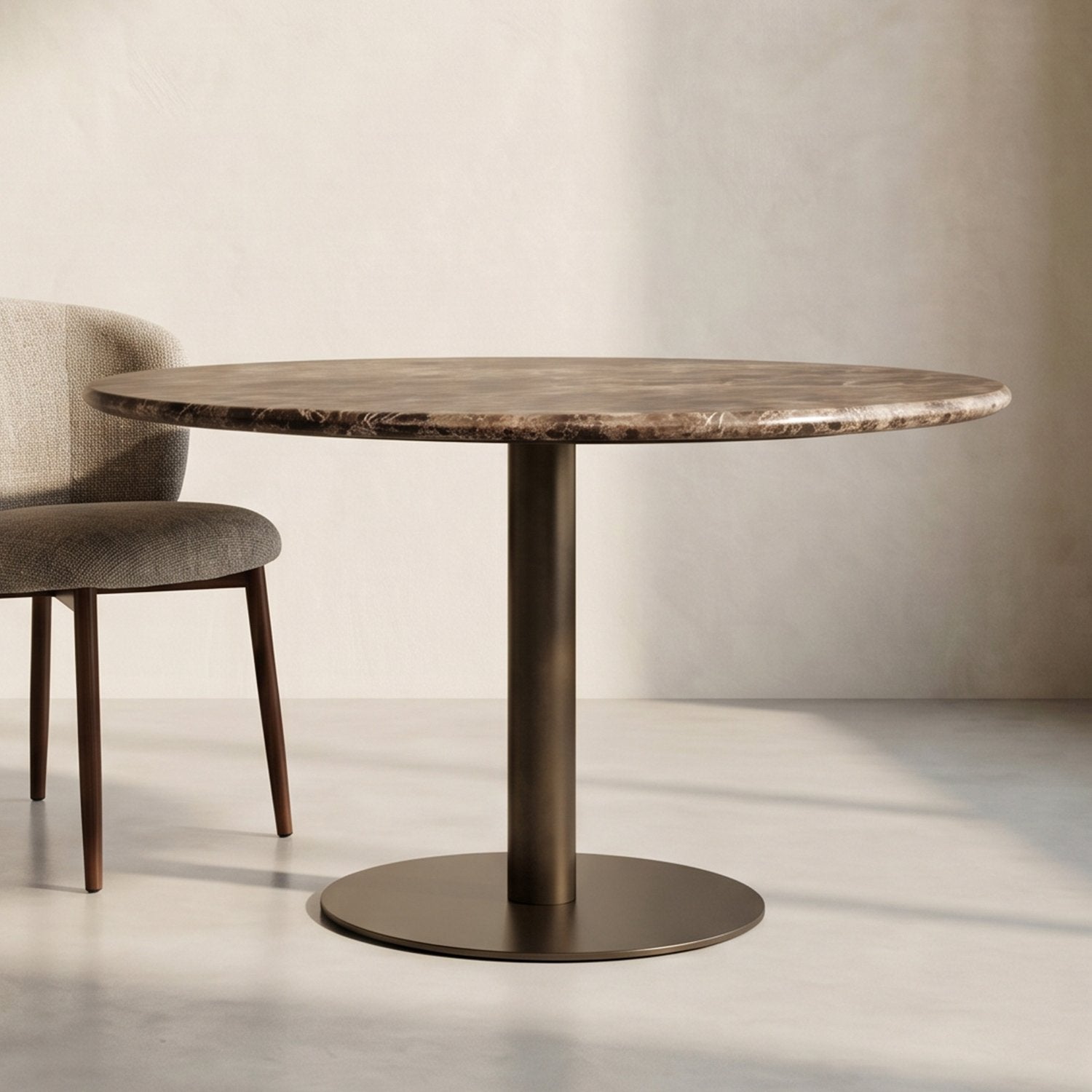 Ronde Eleonora Luigi marmeren eettafel Ø127 cm, Rond, Nieuw, Ophalen of Verzenden, Vijf personen of meer