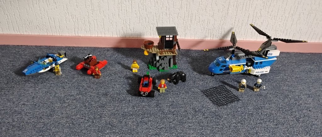 Lego bergpolitie 2x, Ophalen of Verzenden, Zo goed als nieuw, Complete set, Lego