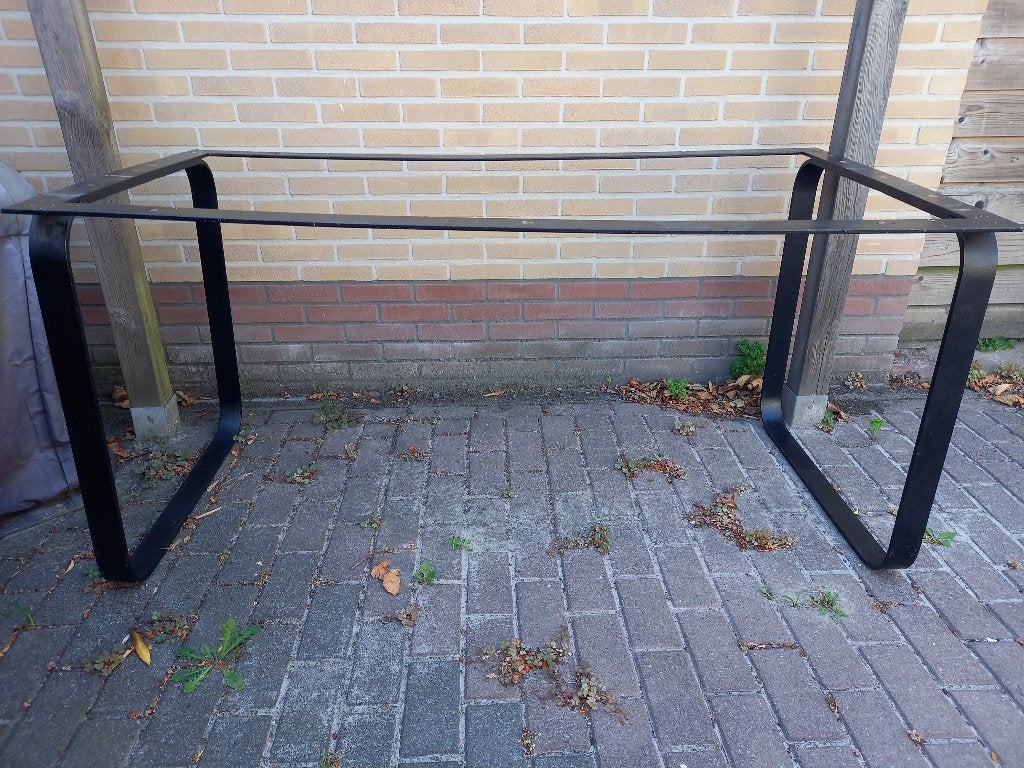 Metalen tafelframe, Huis en Inrichting, Ophalen, Tafelpoot, Gebruikt, 50 tot 100 cm