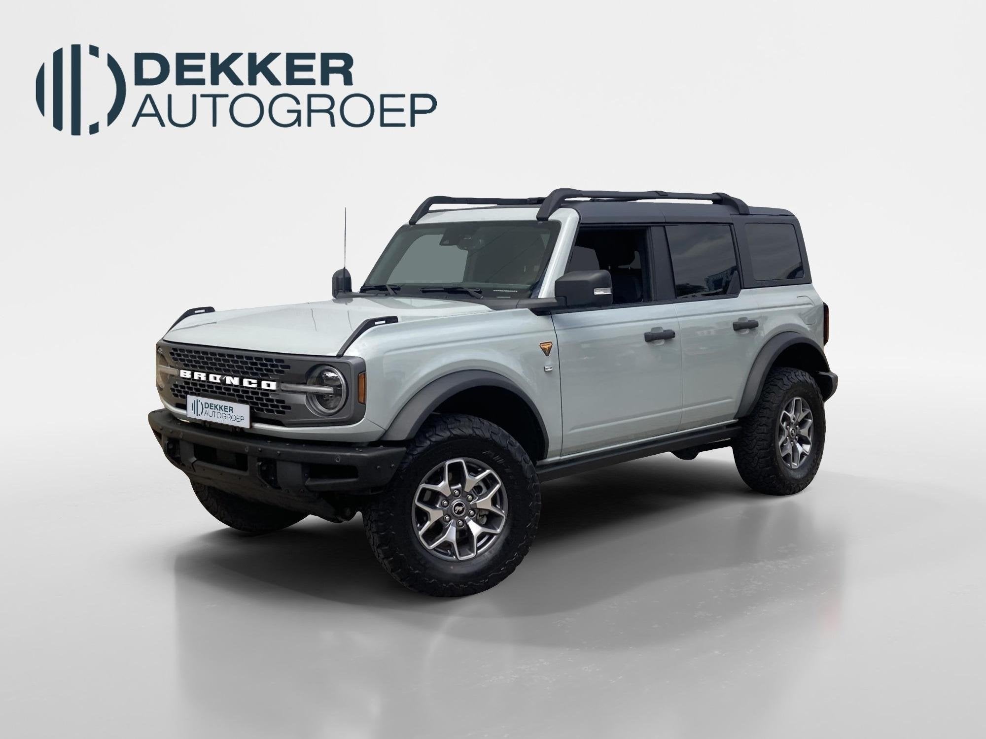 Ford Bronco 2.3 Ecoboost 275 pk 4WD Badlands Grijs Kenteken, Auto's, 450 kg, Gebruikt, Euro 6, Lederen bekleding