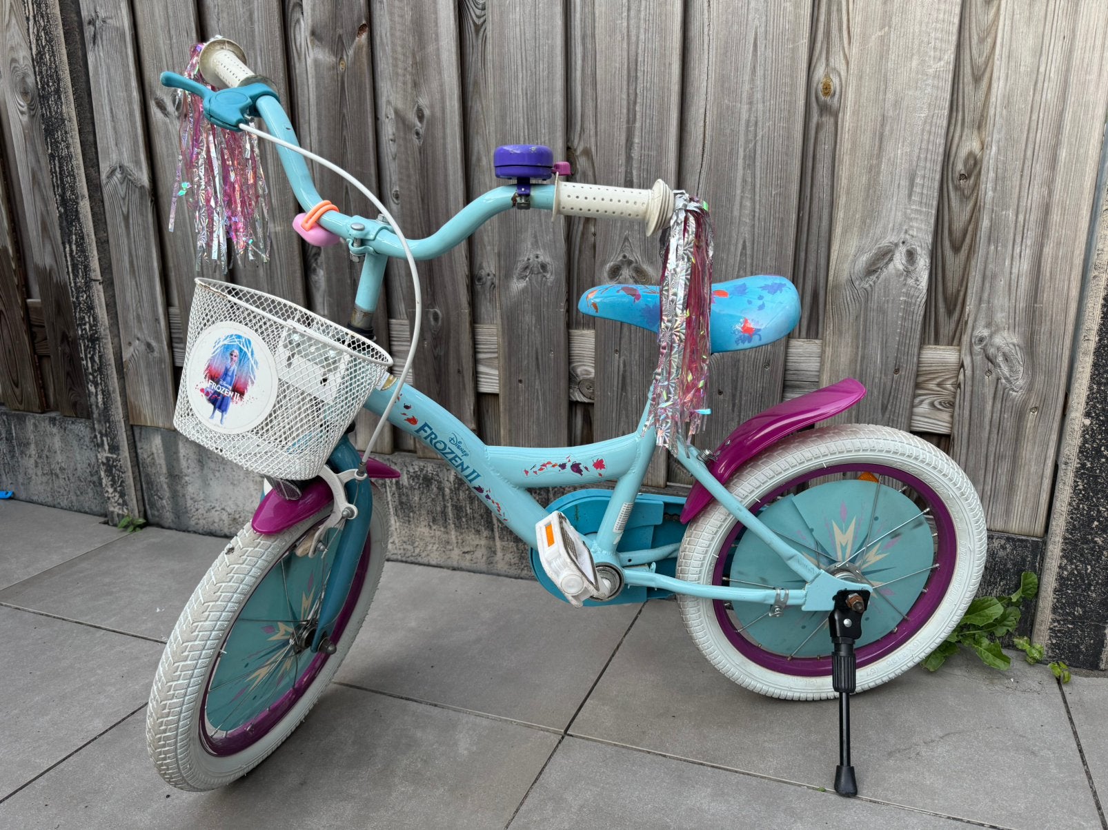 Frozen kinder fiets 16 inch, Fietsen en Brommers, Fietsen | Meisjes, Ophalen, Zo goed als nieuw, 16 inch