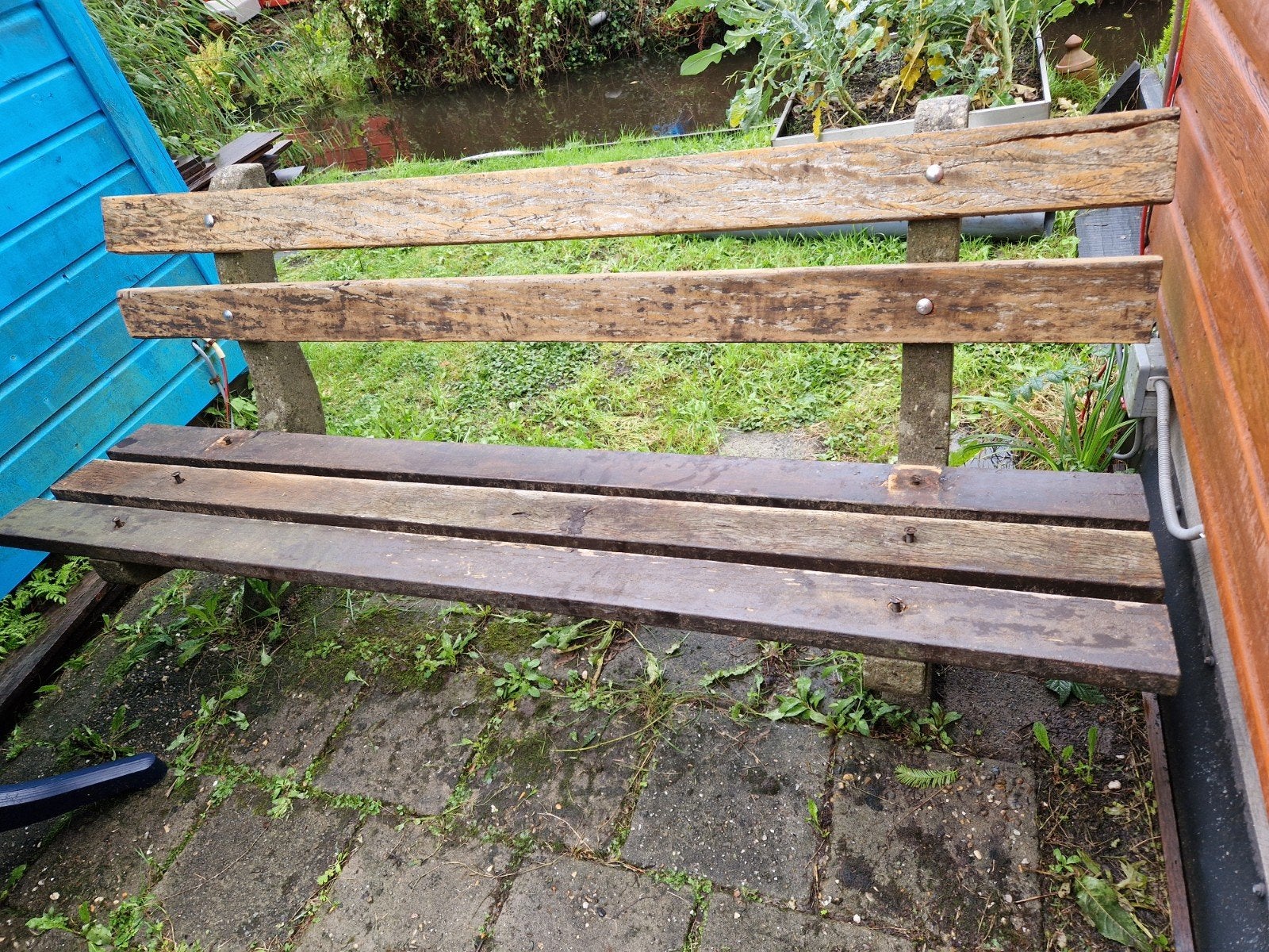 Houten gemeente stadsbank - opknapper, Ophalen of Verzenden, Gebruikt, Hout
