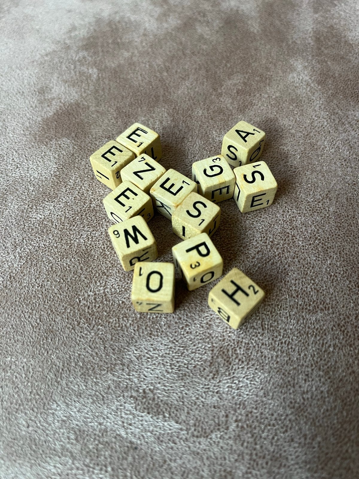 Scrabble dobbelstenen, Ophalen of Verzenden, Gebruikt