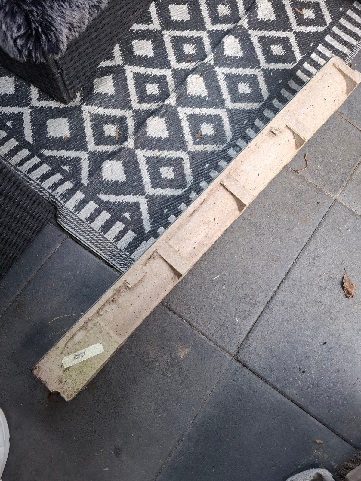 Gootdrain / Afvoergoot met rooster, Doe-het-zelf en Verbouw, Buizen en Afvoer, Gebruikt, Ophalen of Verzenden, Minder dan 2 meter