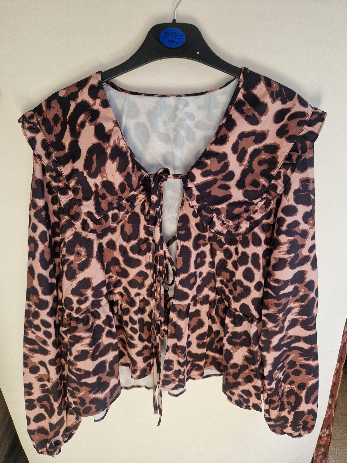 tijgerprint panter blouse vestje xxl 46-48, Ophalen of Verzenden, Zo goed als nieuw, Maat 46/48 (XL) of groter, Bruin