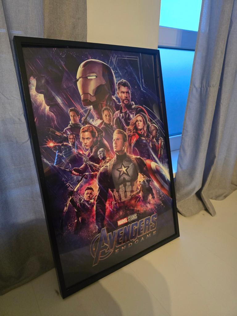 Marvel Avengers Endgame poster met lijst, Verzamelen, Ophalen, Rechthoekig Staand, Met lijst, Zo goed als nieuw