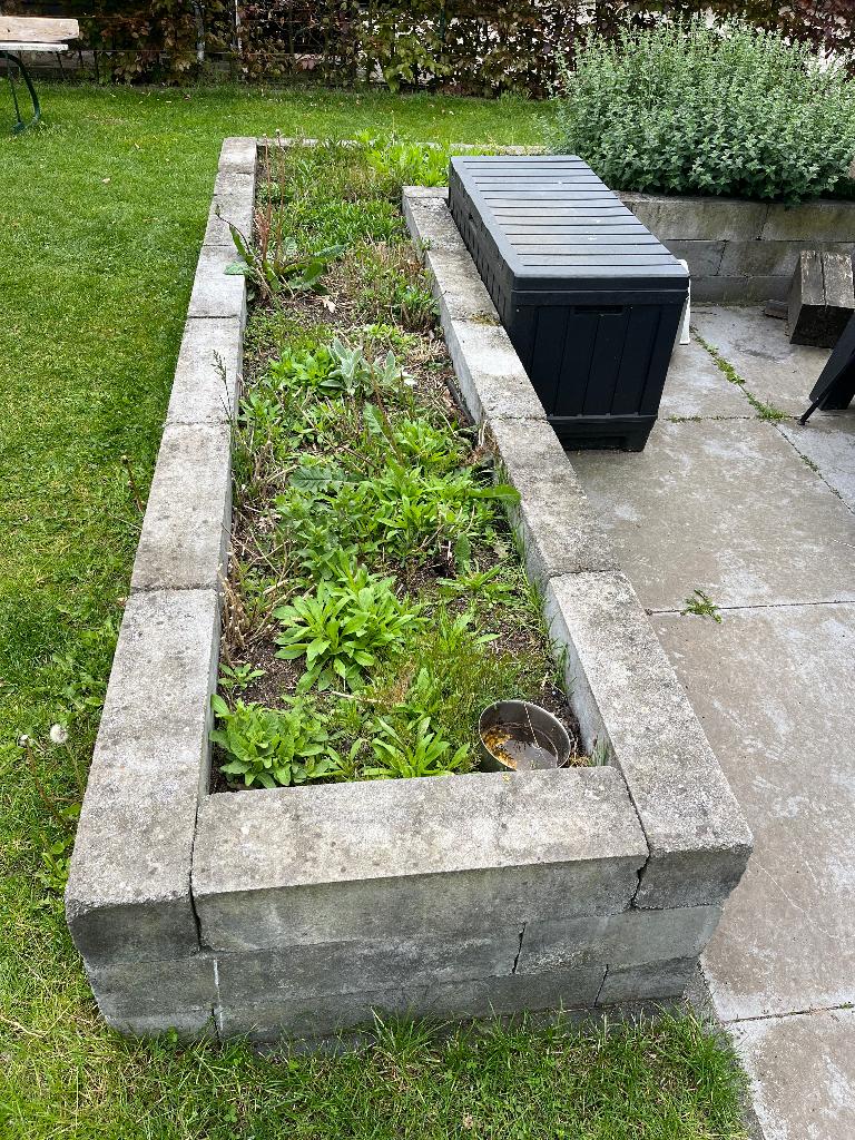 Stapelblokken, Tuin en Terras, Ophalen, Gebruikt, Minder dan 25 cm, Border
