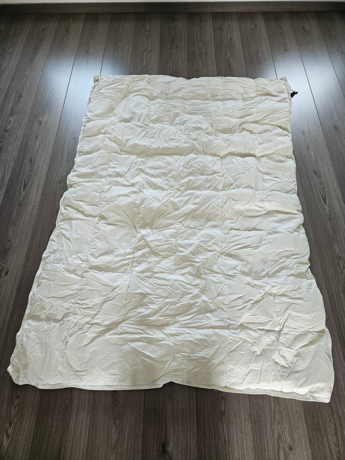Hema 4-seizoenen dekbed 140x200 - 90% veren, 10% dons, Ophalen, Gebruikt, Jongetje of Meisje, Wit