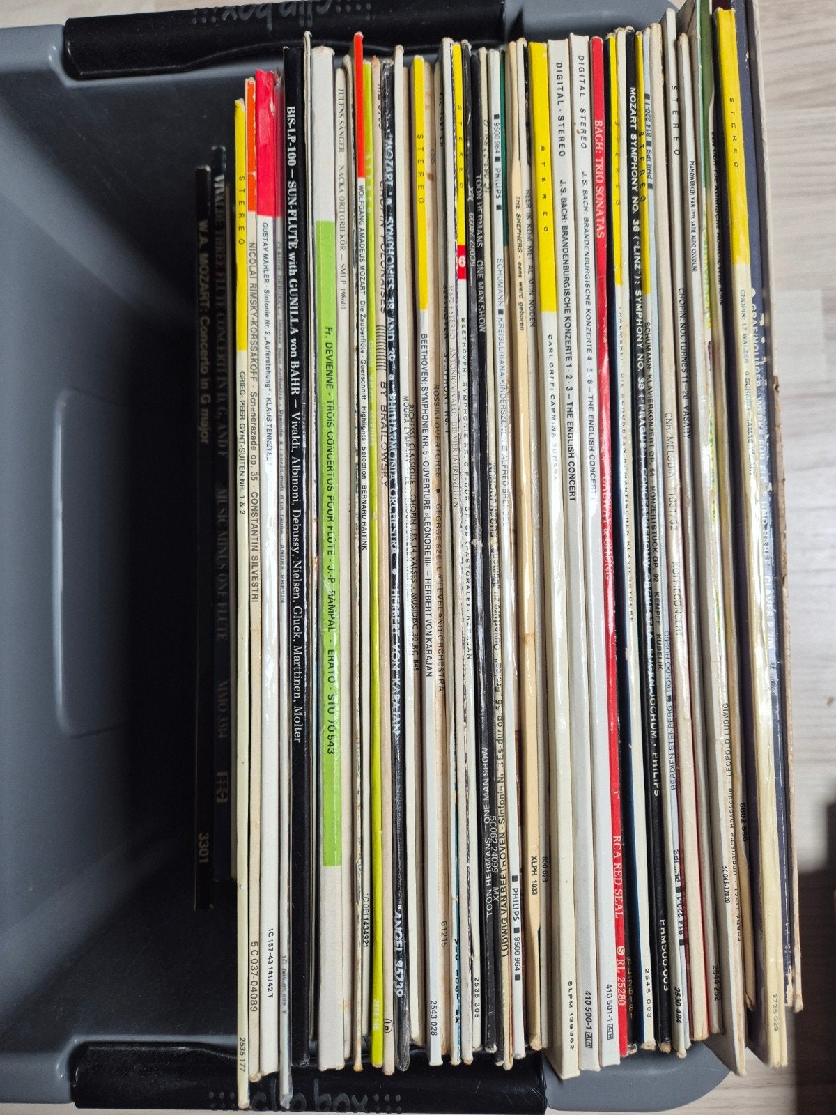 Krat vol klassieke LP's - Diverse componisten en genres, Cd's en Dvd's, Vinyl | Klassiek, Ophalen, Overige formaten, Kamermuziek