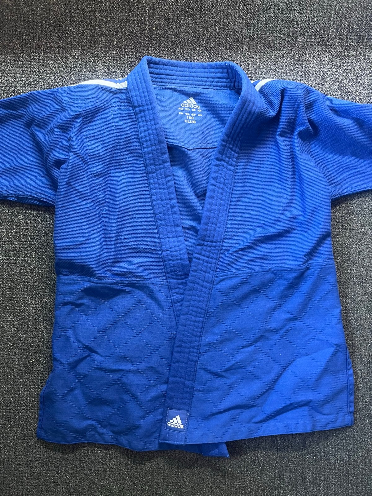 Blauw Adidas Judo Pak 150cm, Judo, Vechtsportpak, Ophalen of Verzenden, Zo goed als nieuw