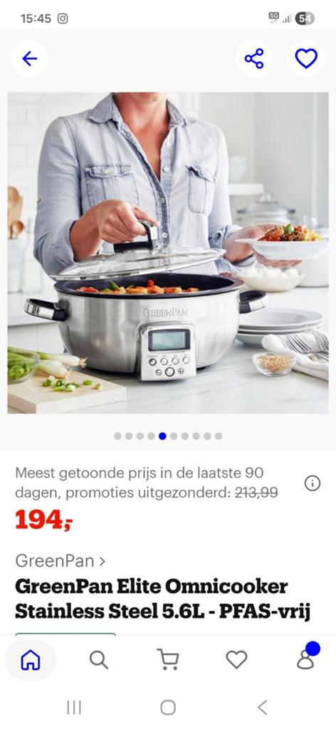 Green pan elektrische wok, omnicooker. NIEUW!, Ophalen, Nieuw