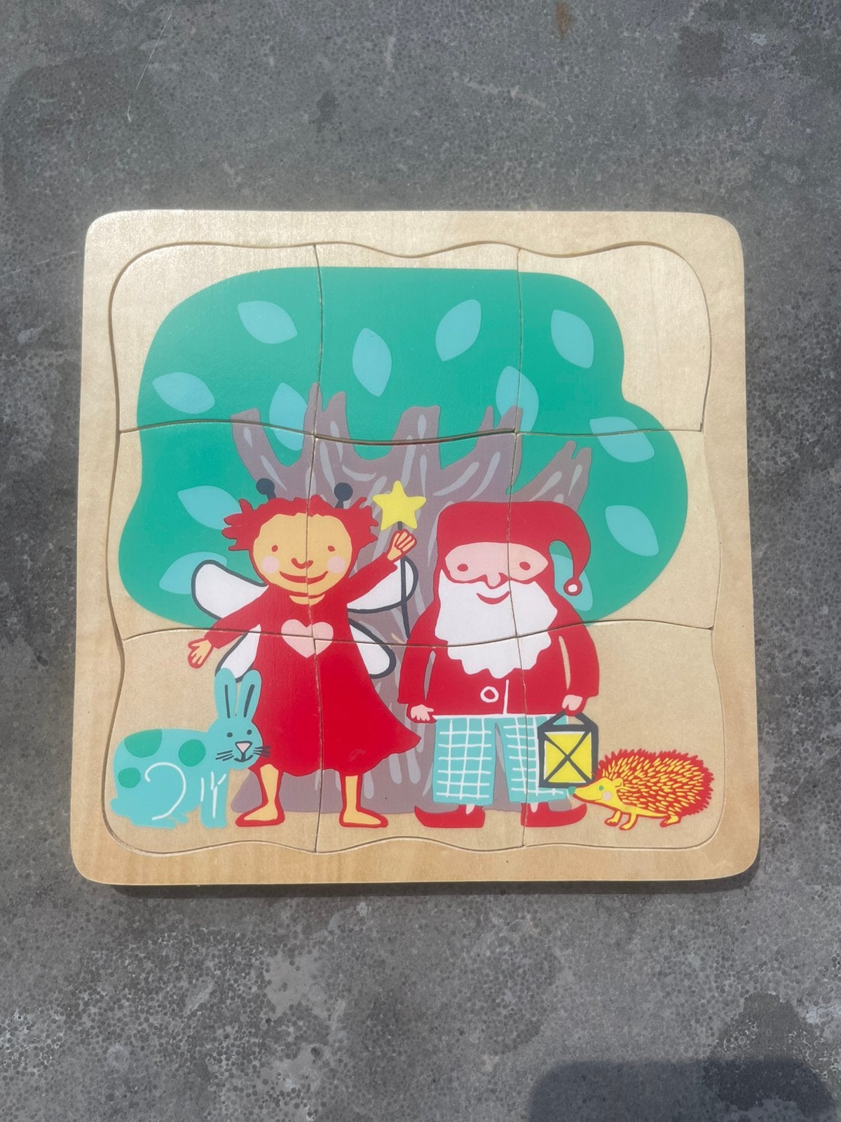 Houten puzzel, Kinderen en Baby's, Speelgoed | Kinderpuzzels, Ophalen, 10 tot 50 stukjes, Zo goed als nieuw