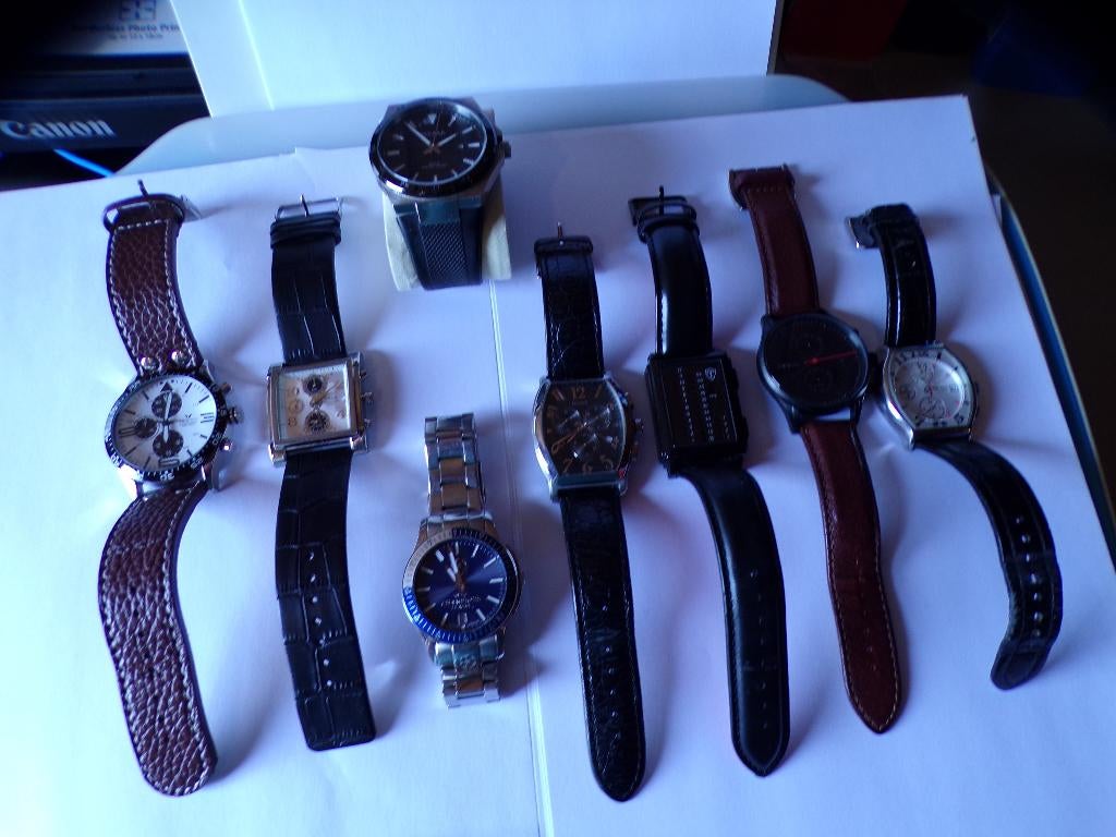 8 merkhorloges uit verzameling, Ophalen of Verzenden, Zo goed als nieuw, Polshorloge, Overige merken