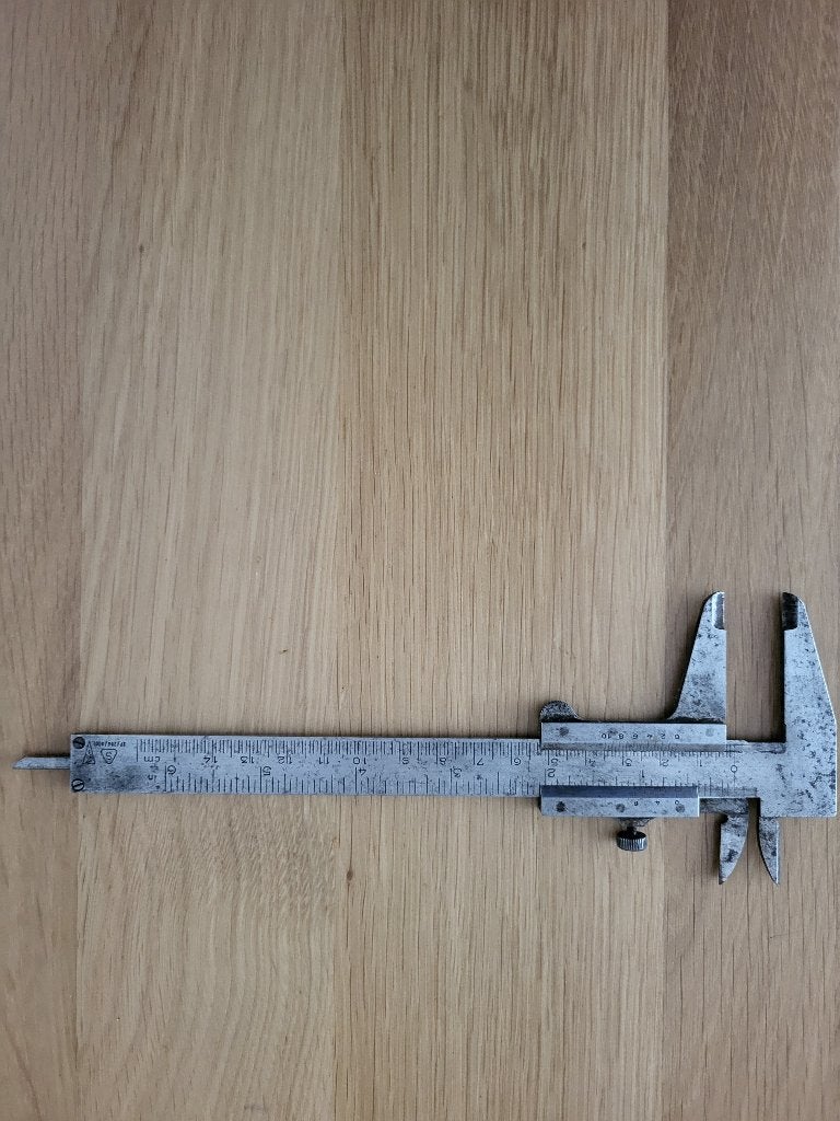 Metalen schuifmaat., Ophalen, Gebruikt, IJzer