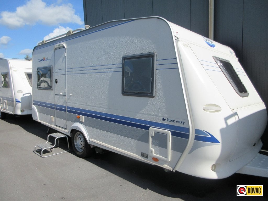 Hobby De luxe Easy 460 UFE, Caravans en Kamperen, Caravans, Schokbreker, Rondzit, Hobby, Overige typen