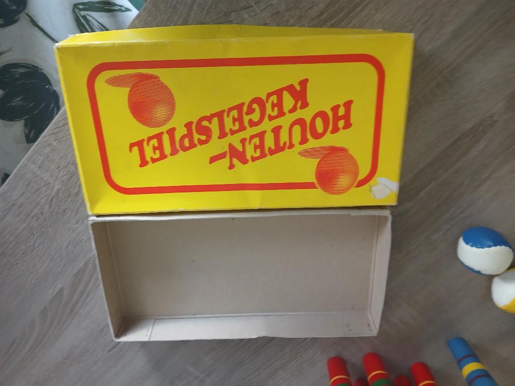 Houten kegelspel vintage, Ophalen of Verzenden