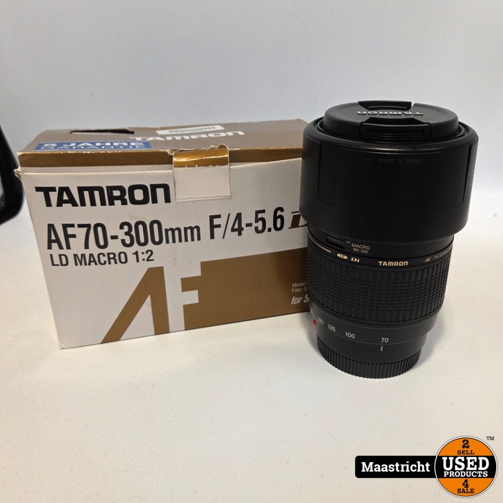 Tamron AF 70-300mm f/4.0-5.6 Di LD Macro 1:2 voor Sony A-Mou, Tamron, Gebruikt, Support@tamron.com, 1-18, Takashima 1-chome
Uozu-shi, Toyama 937-8587
Japan