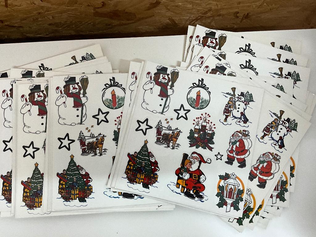 40 Stuks herbruikbare kerst stickers, 40 Stuks herbruikbare kerst stickers, Nieuw, Ophalen of Verzenden, Emmen
