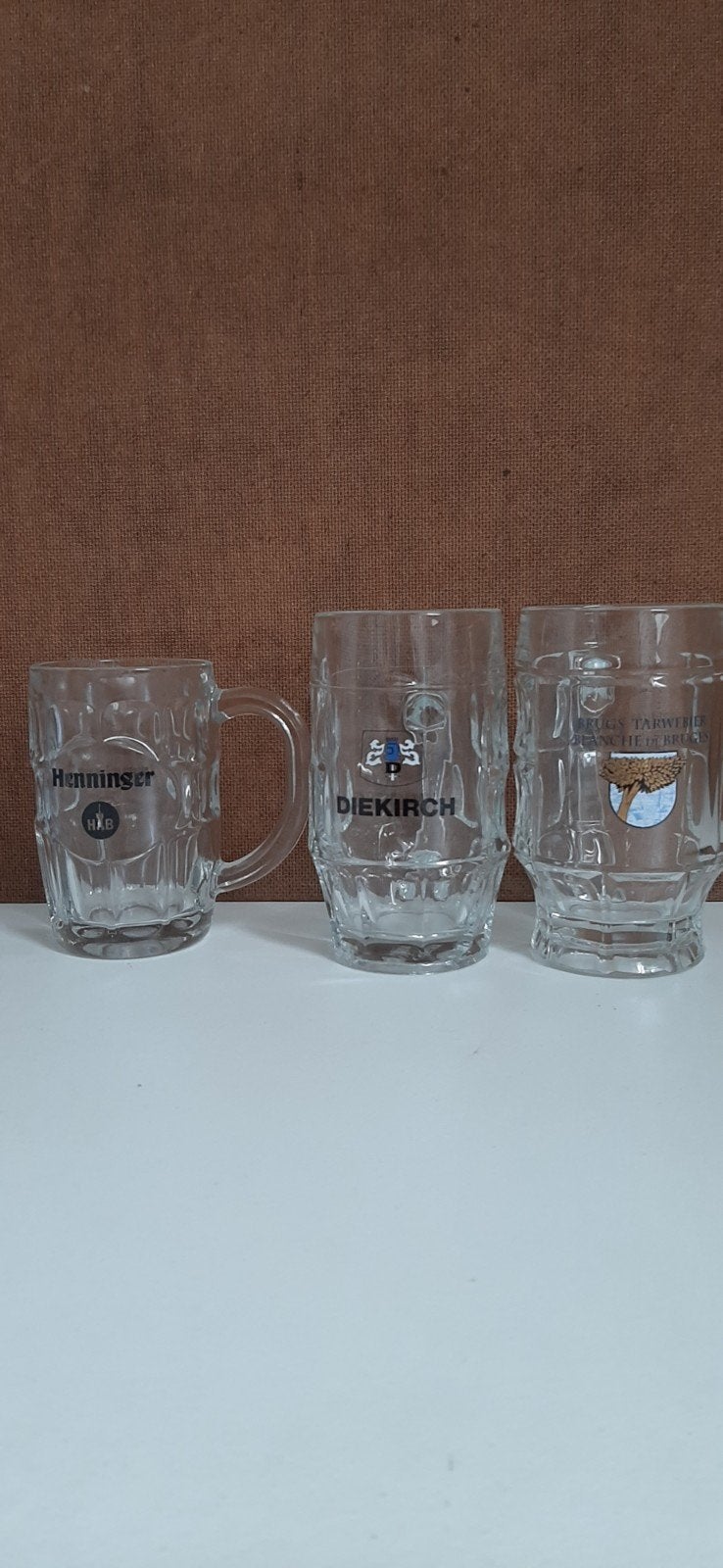 Set van 3 Vintage Bierpullen:, Verzamelen, Ophalen of Verzenden, Zo goed als nieuw