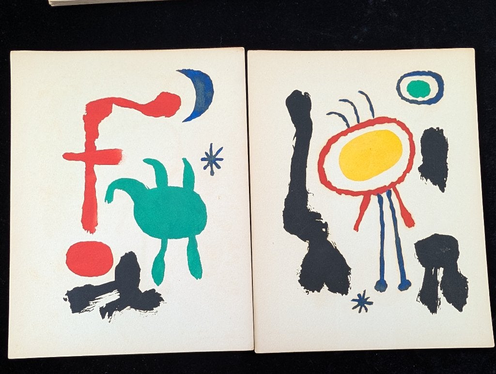 Originele Joan Miró Kunstmap (1947) - 42 Prints, Antiek en Kunst, Kunst | Litho's en Zeefdrukken, Ophalen of Verzenden