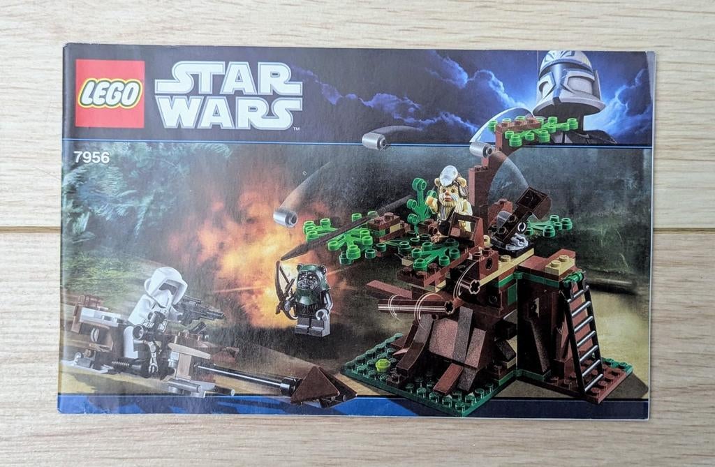 LEGO Star Wars - Ewok Attack 7956 instructieboekje, Gebruikt, Star Wars, Lego, Accessoire