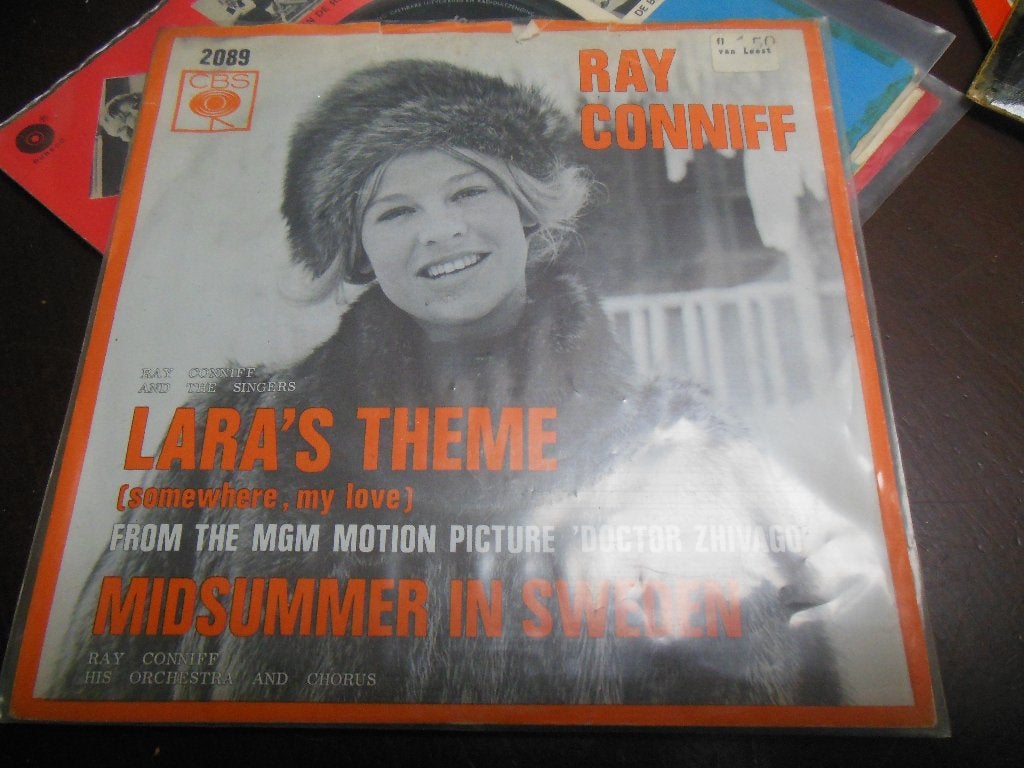 single ray connif lara's theme 45rpm jukebox vinyl record, Gebruikt, Filmmuziek en Soundtracks, 7 inch, Ophalen of Verzenden