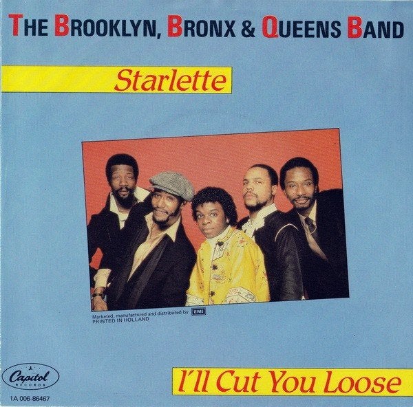 Single Disco (1981) Brooklin Bronx & Queens band - Starlette, Gebruikt, 7 inch, Ophalen of Verzenden, Fotohoes