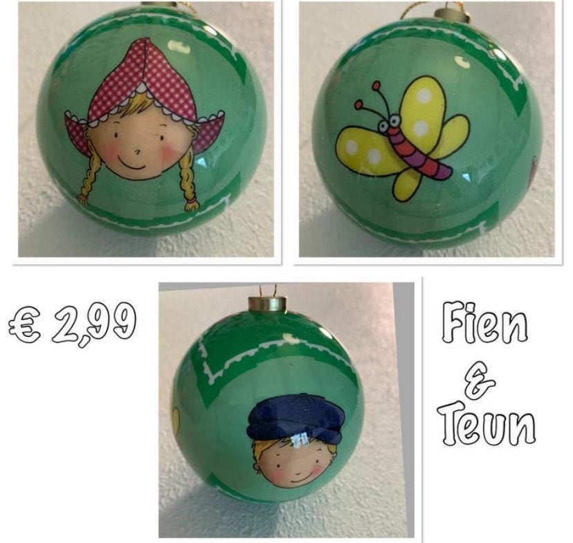 Fien en Teun kerstballen, Ophalen of Verzenden, Nieuw