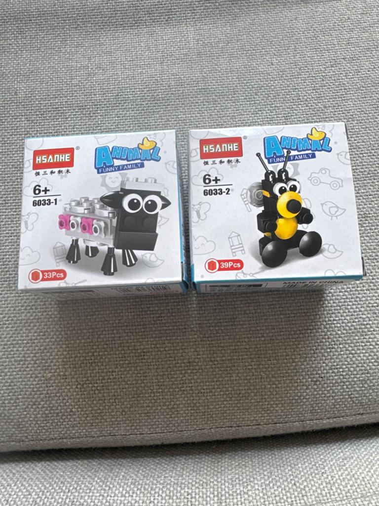 HSANHE Animal Funny Family Bouwsets (Schaap & Bij), Ophalen of Verzenden, Nieuw, Overige merken