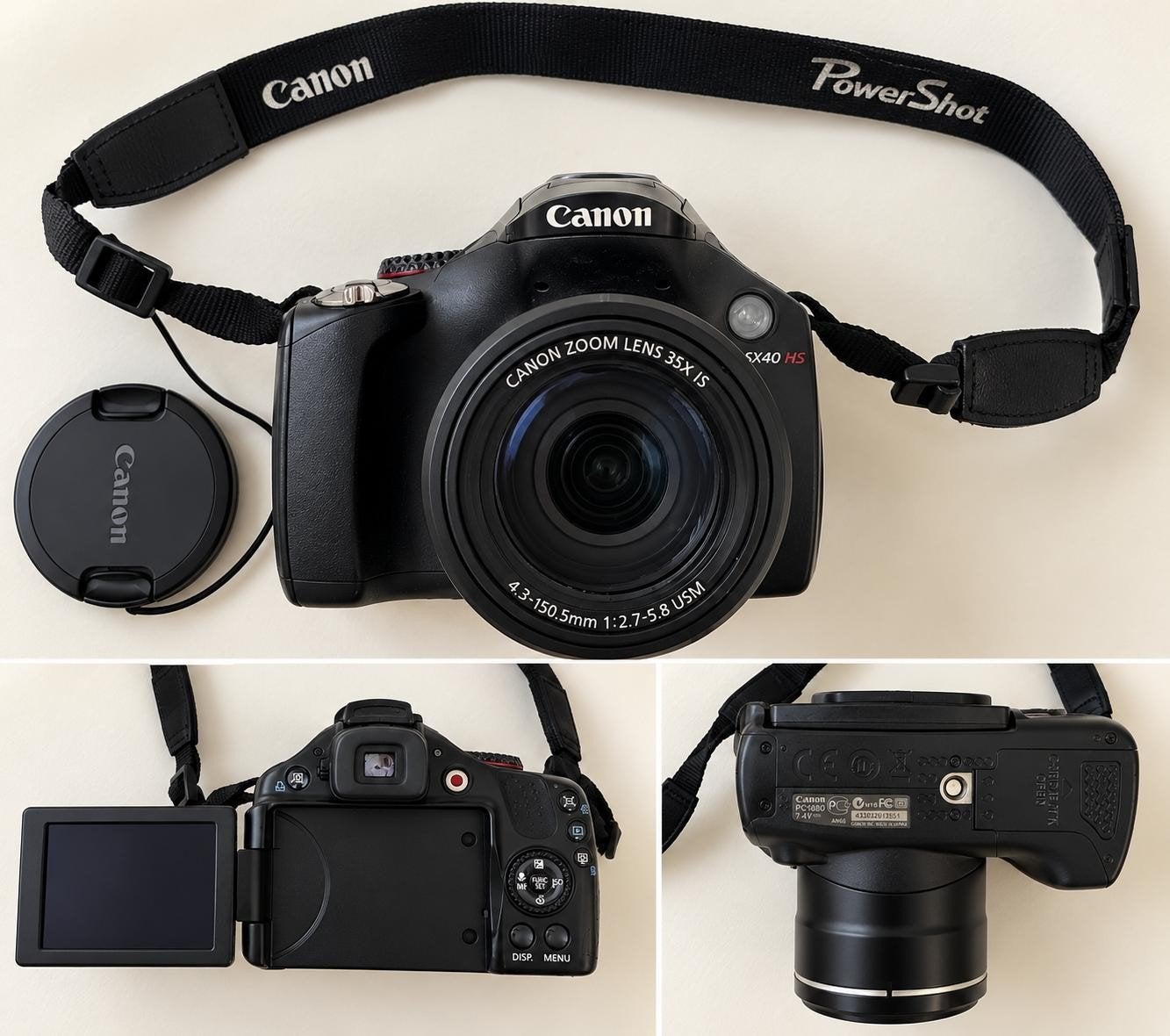 Canon PowerShot SX40 HS Bridgecamera met 35x zoom, Audio, Tv en Foto, Canon, Ophalen of Verzenden, Zo goed als nieuw, Draagriem