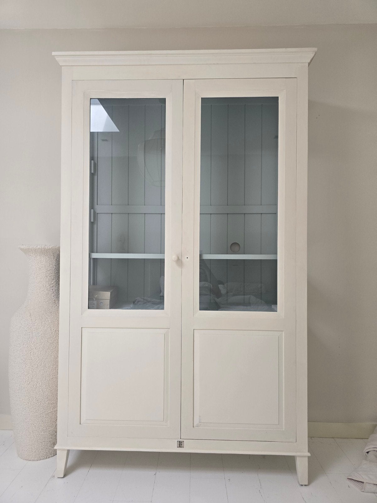 Riviera Maison Buffetkast/Opbergkast Wit/Grijs - Z.G.A.N., Huis en Inrichting, Ophalen, 100 tot 150 cm, 200 cm of meer, Landelijk, Riviera Maison