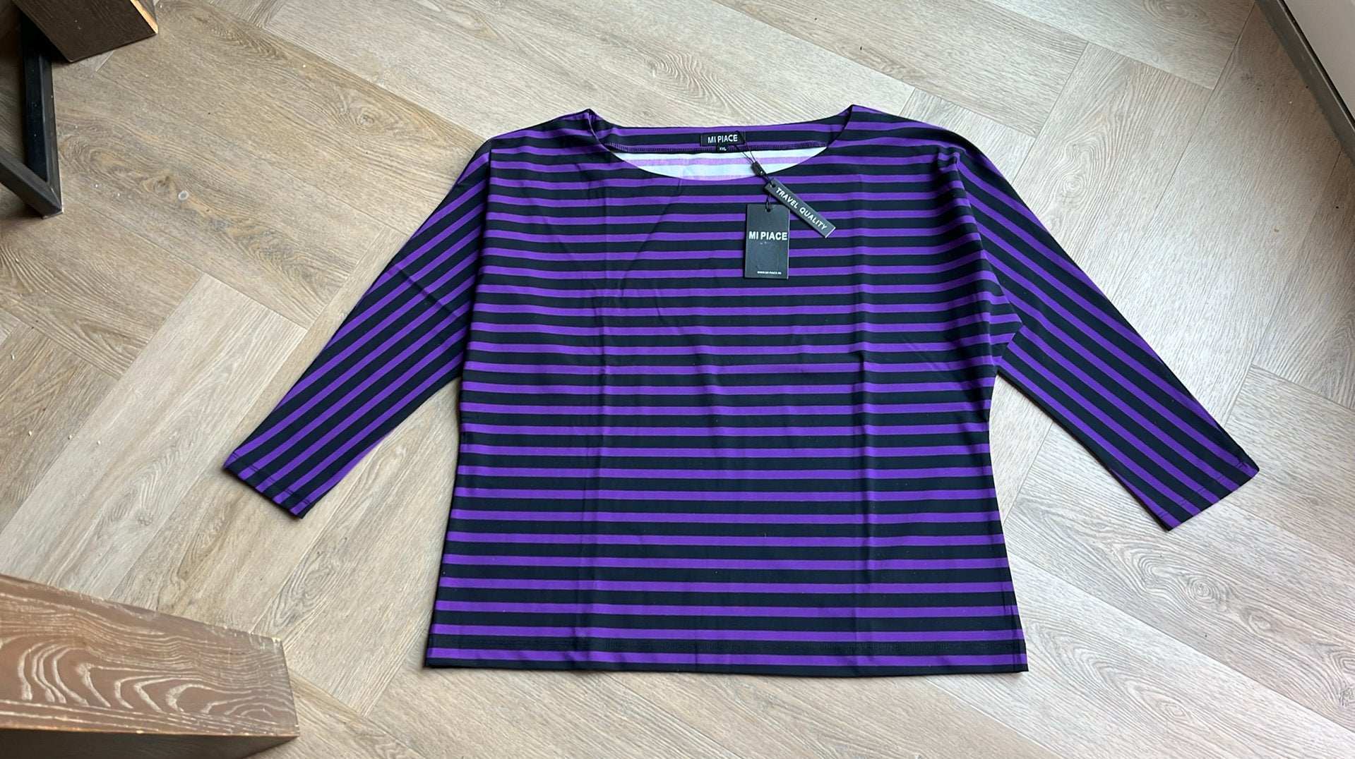 Dames shirt maat XXL Mi Piace, Paars, Maat 46/48 (XL) of groter, Nieuw, Ophalen of Verzenden