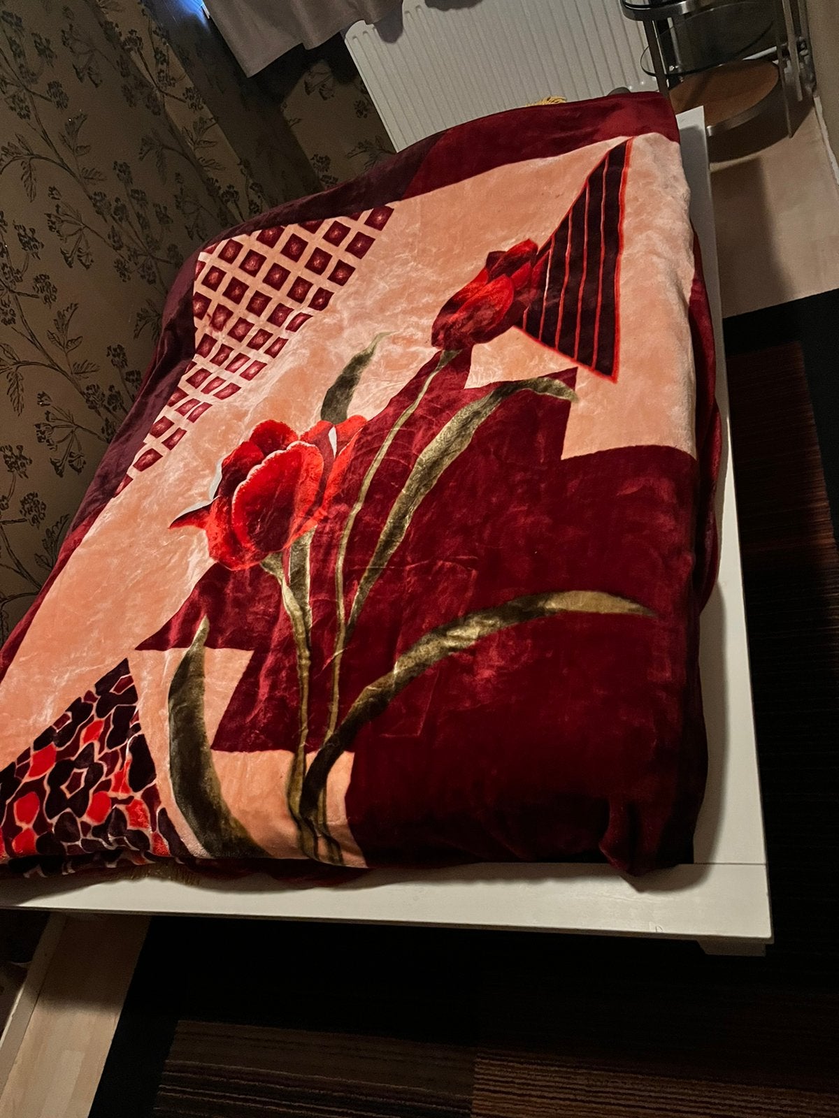 Bed. Tweepersoonsbed, Huis en Inrichting, Slaapkamer | Bedden, Ophalen, Gebruikt, Wit, Tweepersoons