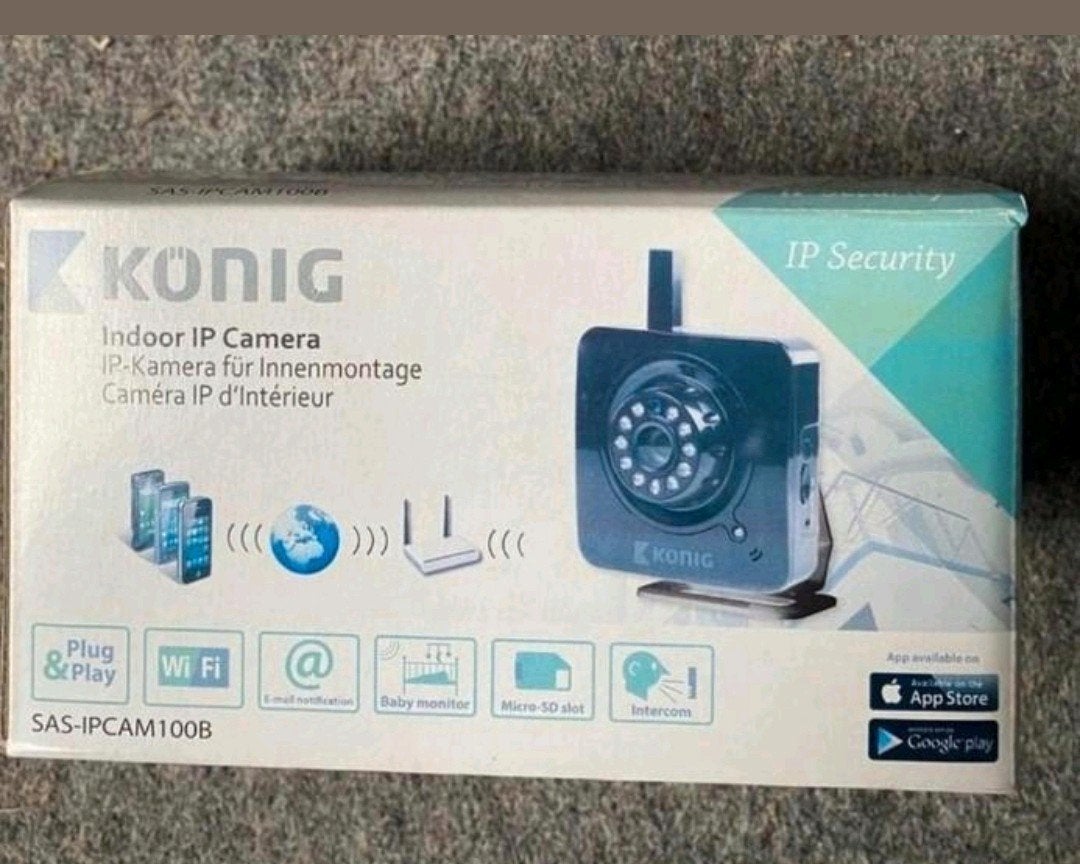 König Indoor IP Camera - Nieuw in doos, Ophalen of Verzenden, Nieuw, Binnencamera