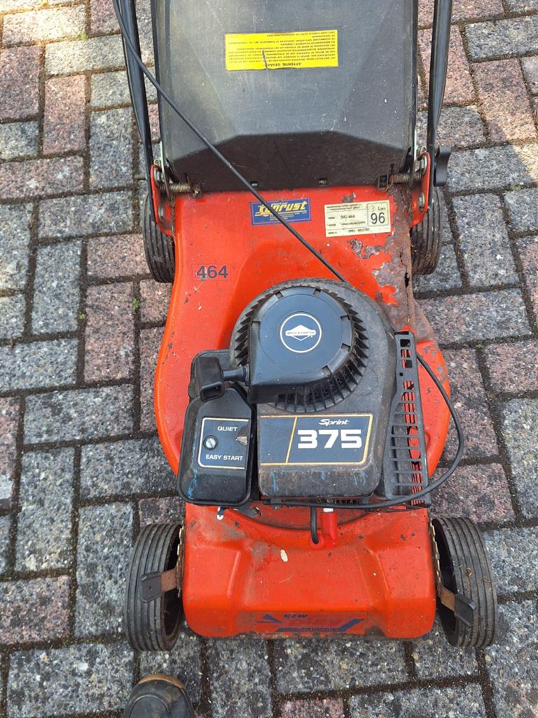 Grasmaaier  benzine, Ophalen, Cirkelmaaier, Gebruikt, Opvangbak