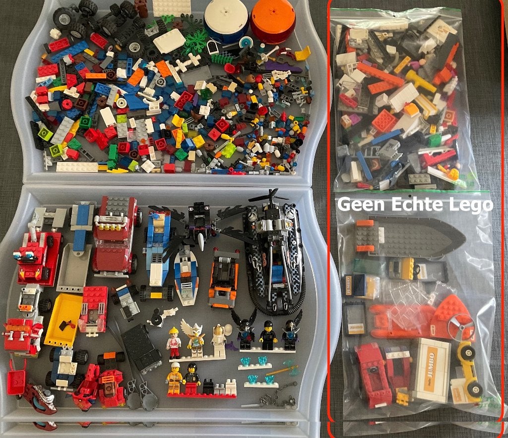 Lego Poppetjes Auto Jeep Vrachtwagen Hovercraft + Onderdelen, Ophalen, Zo goed als nieuw, Accessoire, Lego