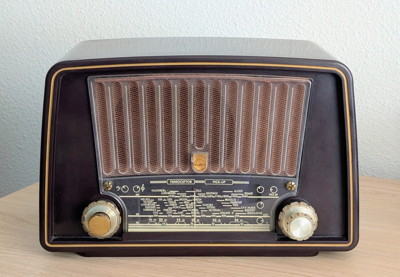 Vintage Philips Buizenradio BX230U, Ophalen of Verzenden
