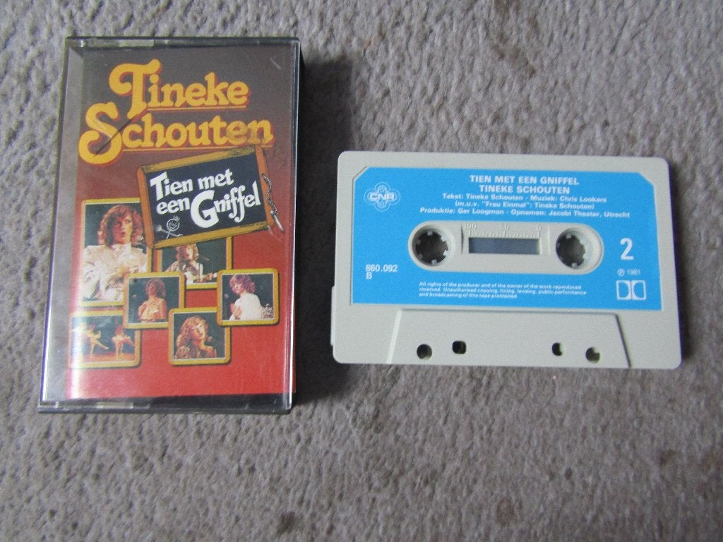Cassette: Tineke Schouten - Tien met een gniffel, Gebruikt, 1 bandje, Ophalen of Verzenden, Origineel