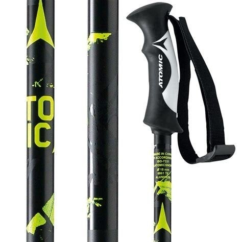NIEUW Atomic AMT Zwart/Groen 130cm Skistokken, Sport en Fitness, Skiën en Langlaufen, Stokken, 100 tot 140 cm, Nieuw, Ophalen of Verzenden