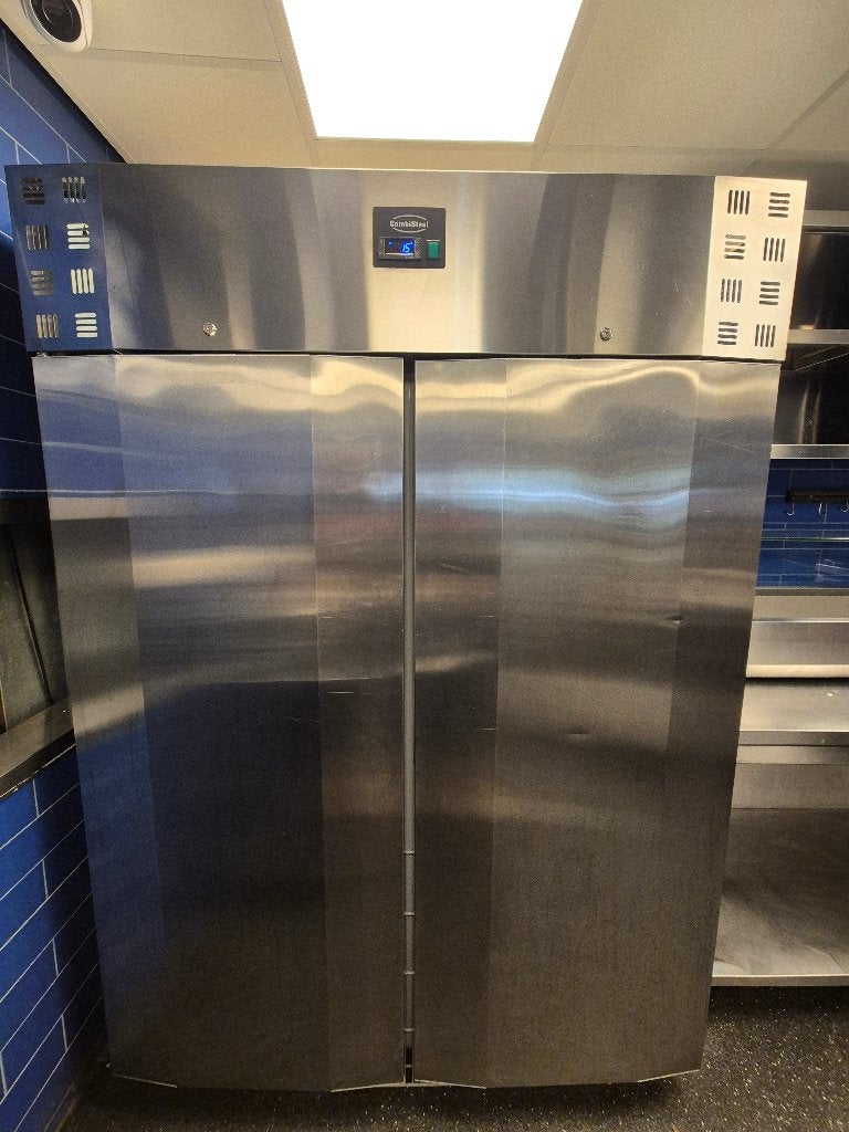 CombiSteel Koelkast 1400L Dubbeldeurs - RVS, Ophalen, 200 liter of meer, 60 cm of meer, 160 cm of meer