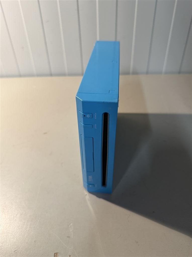 Nintendo Wii Console - Blauw - Alleen Unit - Getest, Avontuur en Actie, 1 speler, Ophalen of Verzenden, Zo goed als nieuw