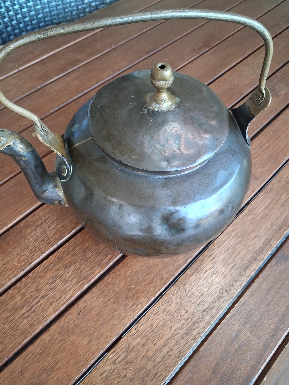 Antieke Koperen Waterketel - Zeer Oud, Antiek en Kunst, Ophalen, Koper