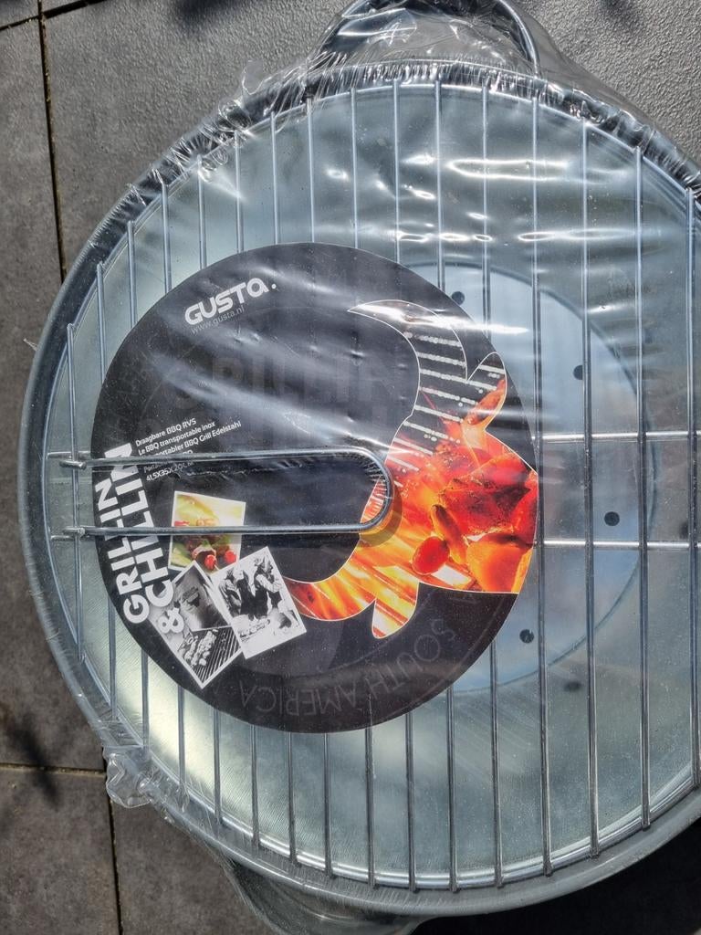 Huitskool BBQ draagbaar RVS, Ophalen, Nieuw