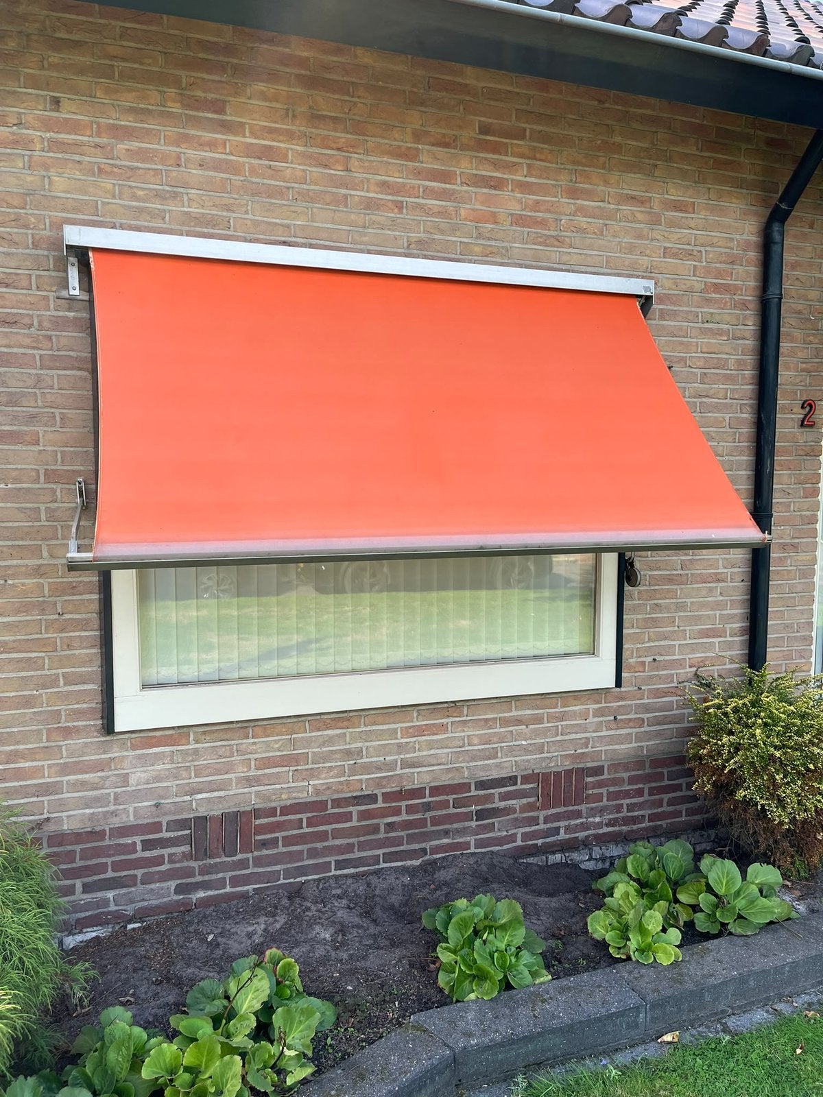 Zonwering 230x90, 150 tot 300 cm, Ophalen, Zo goed als nieuw, Knikarmscherm